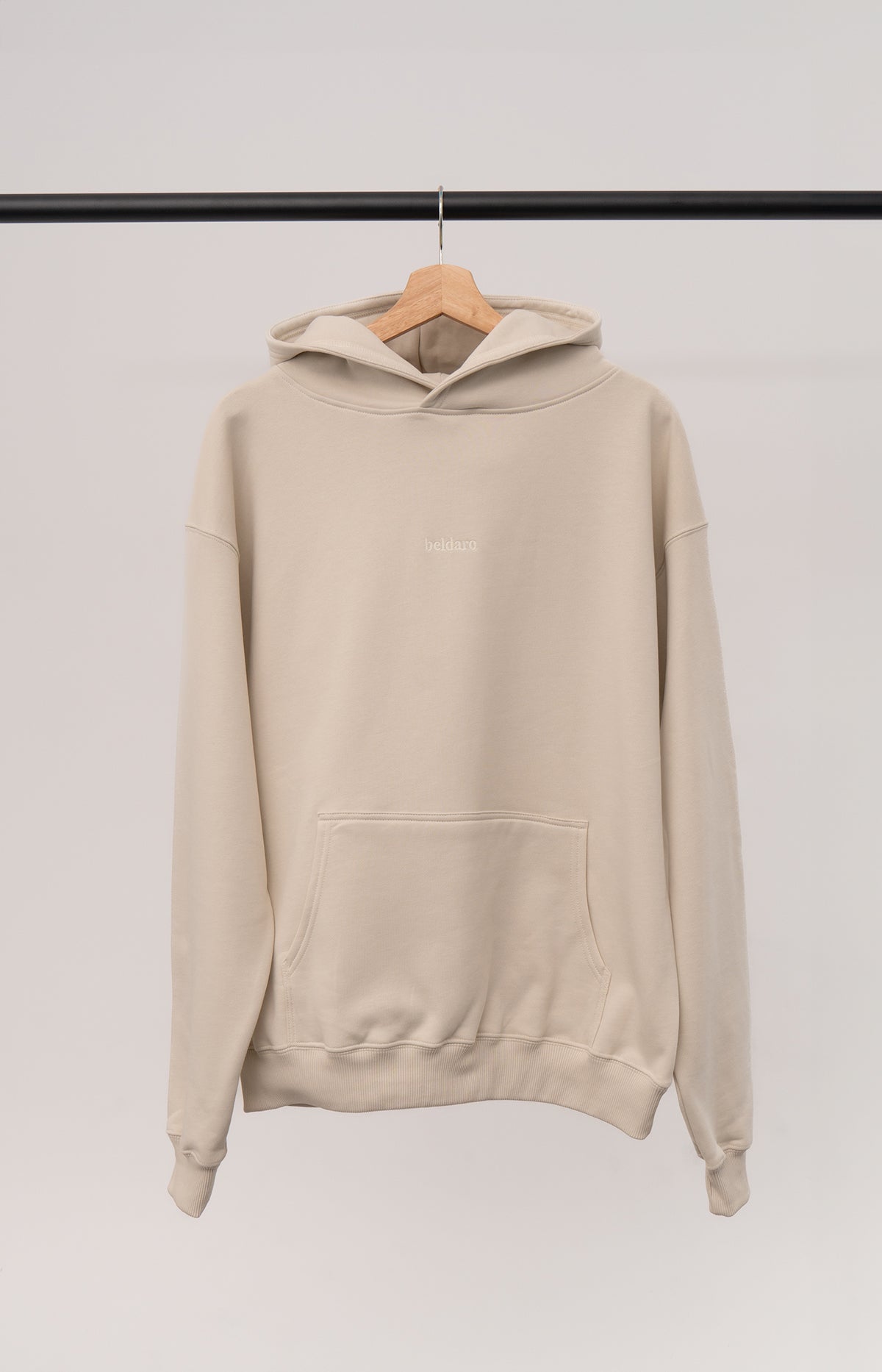 Hooded Sweatshirt Light Beige