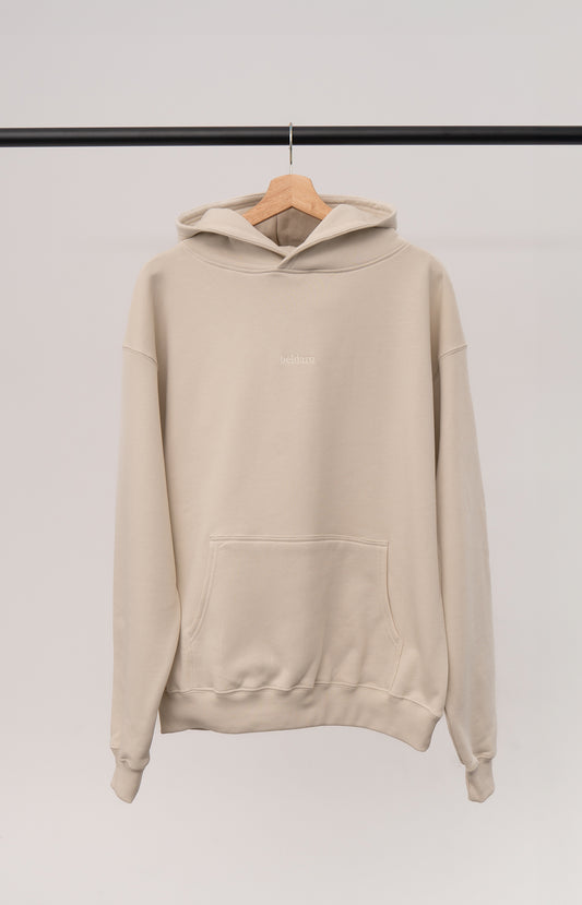 Hooded Sweatshirt Light Beige